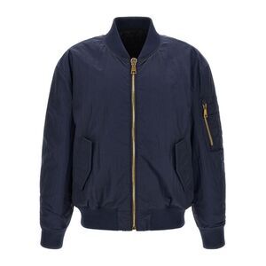 Balmain Men Logo Embroidery Bomber Jacket